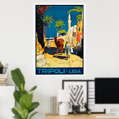 Tripoli Libia - Affiches Vintage voyage (Bureau à domicile)