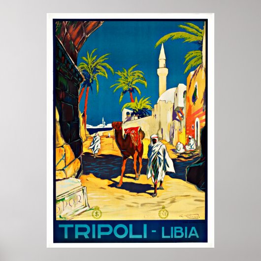 Tripoli Libia - Affiches Vintage voyage (Devant)