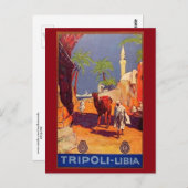 Tripoli, Libië, Afrika Reizen  Briefkaart (Voorkant / Achterkant)