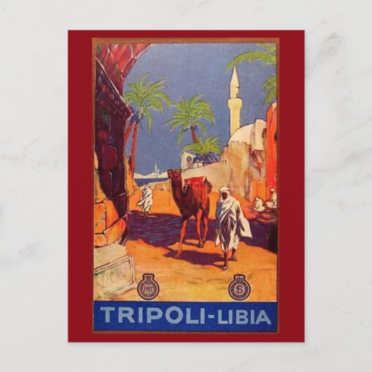 Tripoli, Libië, Afrika Reizen  Briefkaart (Voorkant)