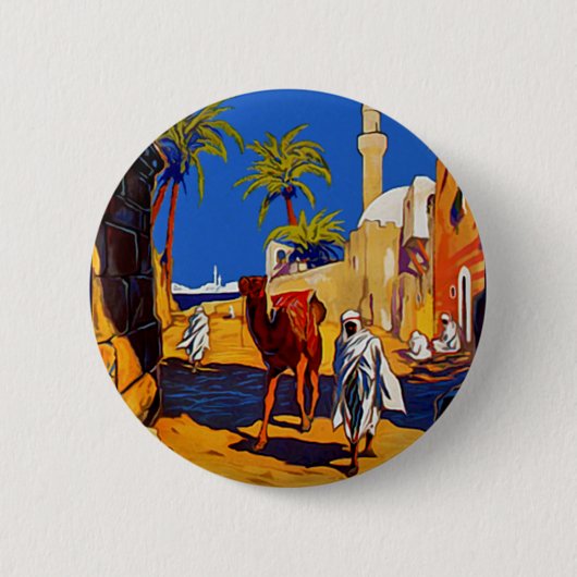 Tripoli - Libië Ronde Button 5,7 Cm (Voorkant)