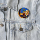 Tripoli - Libië Ronde Button 5,7 Cm (In situ)