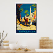 Tripoli Libya Vintage Travel Poster (Keuken)