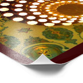 Tripoli Shrine Temple Ceiling Foto Afdruk (Hoek)