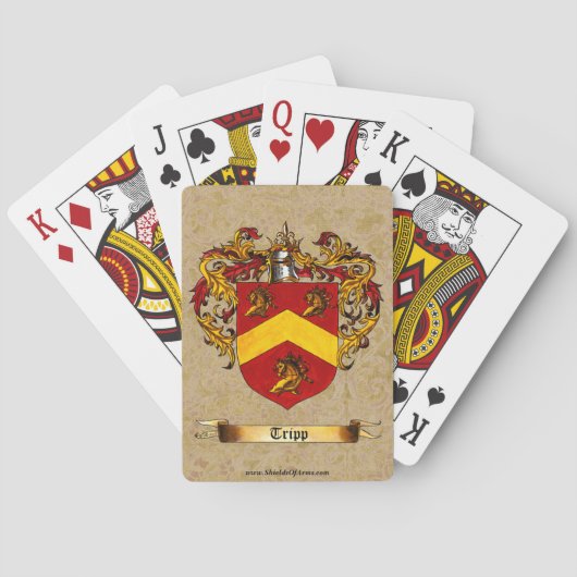 Tripp-wapenschild Speelkaarten (Achterkant)
