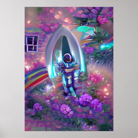 Tripping Balls Art - Astronaut Poster (Voorkant)