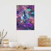 Tripping Balls Art - Astronaut Poster (Keuken)