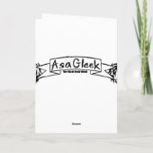 TRIPPLE SKULL BLANC GREETING CARTE (Dos)