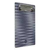 Trippy Abstract zwart-wit Stripes Rad Monogram Mini Klembord (Schuin)