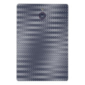 Trippy Abstract zwart-wit Stripes Rad Monogram Mini Klembord (Achterkant)