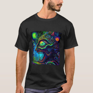 Trippy Abstracte hagedis psychedelisch T-shirt