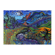 Trippy Acryl Wandkunst