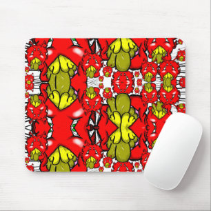 Trippy Alien Dazs gele tand Muismat