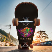 Trippy Alien Mushroom - Persoonlijke naam Skateboard