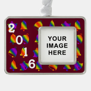 Trippy Bells Verzilverd Kader Ornament