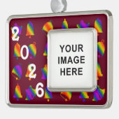 Trippy Bells Verzilverd Kader Ornament (Links)