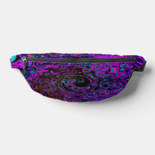 Trippy Black et Magenta Retro Liquid Swirl