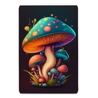 Trippy Blauw Amanita Muscaria Flexibele Fotomagnee Magneet