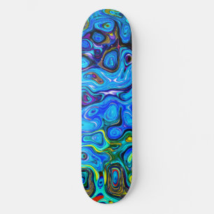 Trippy Blauw Skateboard