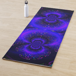Trippy Blauw Zwart Gouden Dolfijn Yoga Mat