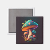 Trippy Blue Amanita Muscaria Flexible Photo Magnet (Recto/Verso)