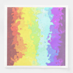 Trippy Boho Groovy Abstract Neurogender Pride Vlag Servet
