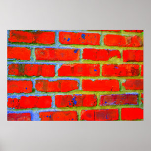 Trippy Bricks Poster
