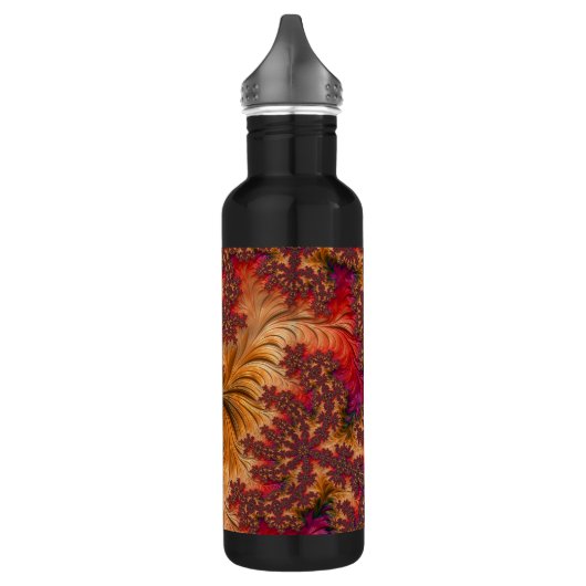 Trippy Bright Dazzling Vertakking Abstract Fractal Waterfles (Links)