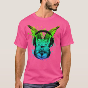 Trippy Bunny Shirt DJ Ravers EDM Techno Psychedeli