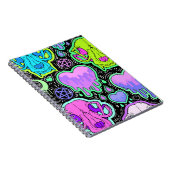 Trippy Cat Skulls Notitieboek (Rechterzijde)