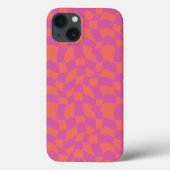 Trippy Checkerboard coque iphone (Verso)