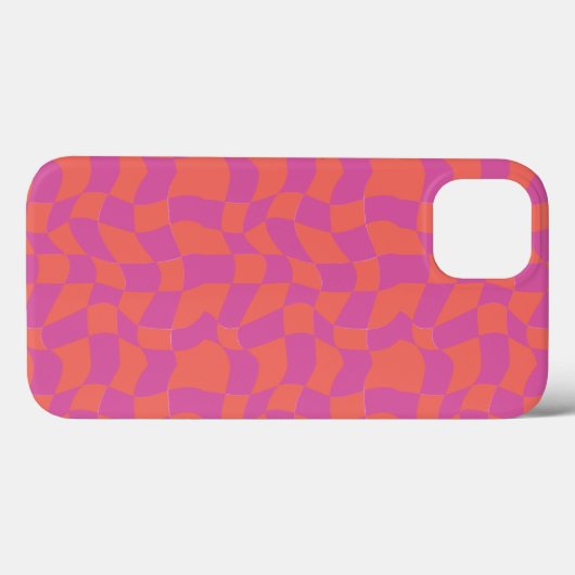 Trippy Checkerboard coque iphone (Verso (horizontal))