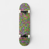 Trippy Colorful Blob Skateboard (Voorkant)