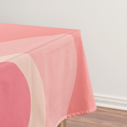 Trippy Dream Blush Roze Abstract Retro Swirl Tafelkleed (Voorbeeld)