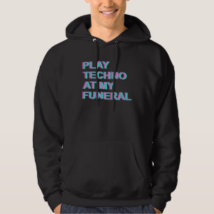 Trippy EDM-festivaloutfit speel techno op mijn beg Hoodie