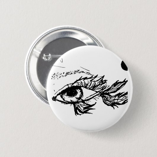 Trippy Fish Button (Voorkant /achterkant)