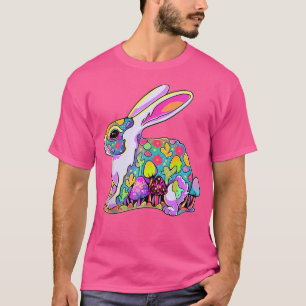 Trippy Forest Rave Psychedelic Konijn Edm Tekk T-shirt