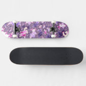 Trippy Funky Boho Groovy Pastel Spiraal Fractal Ar Skateboard (Horizontaal)