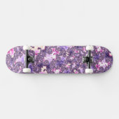 Trippy Funky Boho Groovy Pastel Spiraal Fractal Ar Skateboard (Horizontaal)
