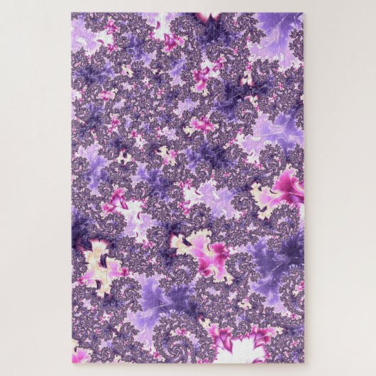 Trippy Funky Boho Pastel Spiral Fractal Art Legpuzzel (Verticaal)