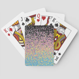 Trippy Funky Gepixeliseerde Polygender Pride Vlag Pokerkaarten