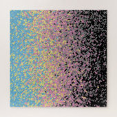 Trippy Funky Pixelated Polygender Pride Vlag Legpuzzel (Horizontaal)