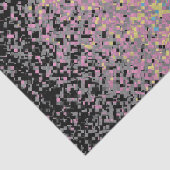 Trippy Funky Pixelated Polygender Pride Vlag Tissuepapier (Detail)