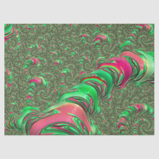 Trippy Funky Psychedelic Groovy Spiral Fractal Art Tissuepapier