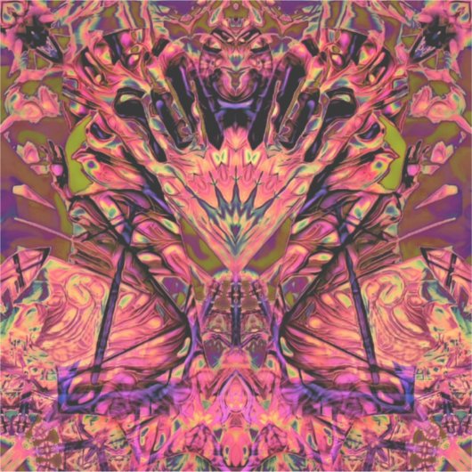 Trippy Garland Sticker (Voorkant)