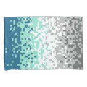 Trippy Gepixelde Abstracte Frayromantische Pride V Kussensloop (Voorkant-Rechts)