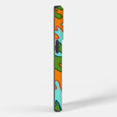Trippy Groen Sinaasappel Vloeibare Drip Stripe Y2K Case-Mate iPhone Case (Achterkant / Rechts)
