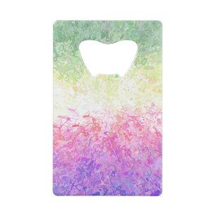 Trippy Groovy Boho Abstract Genderdoe Pride Vlag Kredietkaart Flessenopener