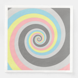 Trippy Groovy Spiraal Abstract Demiflux Pride Vlag Servet