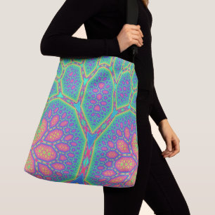 Trippy Groovy Wiskundige Geometrische Fractale Boo Crossbody Tas